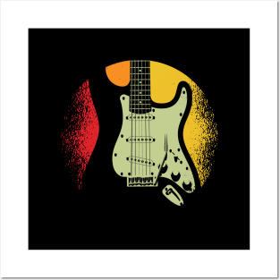 Vintage Guitar Graphic - For Men & Women Guitarists Posters and Art